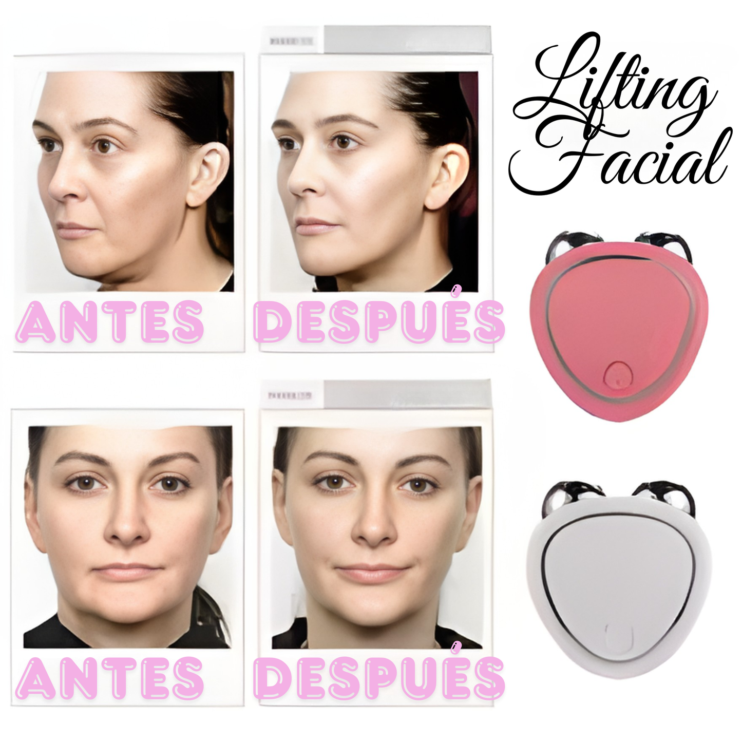 Masajeador Facial Microcorriente – Reafirma, Levanta y Rejuvenece