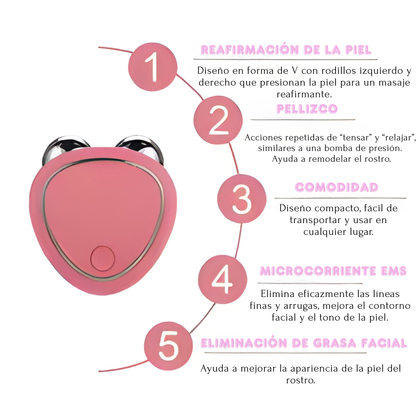 Masajeador Facial Microcorriente – Reafirma, Levanta y Rejuvenece