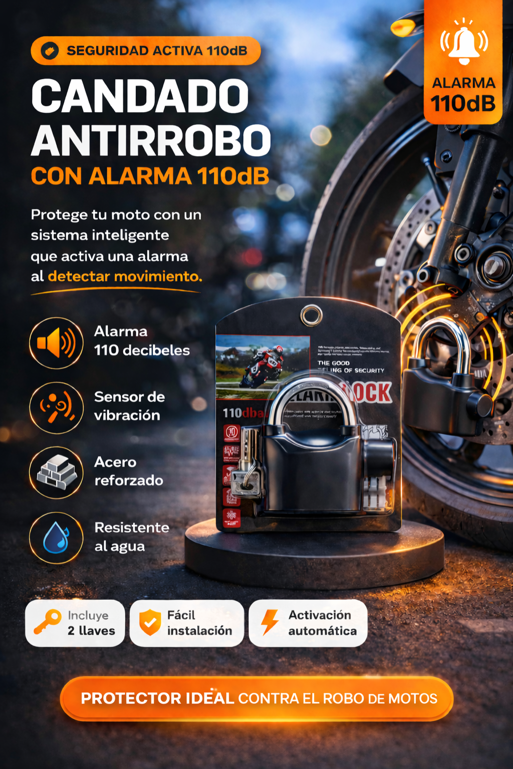 Candado Alarma PRO
