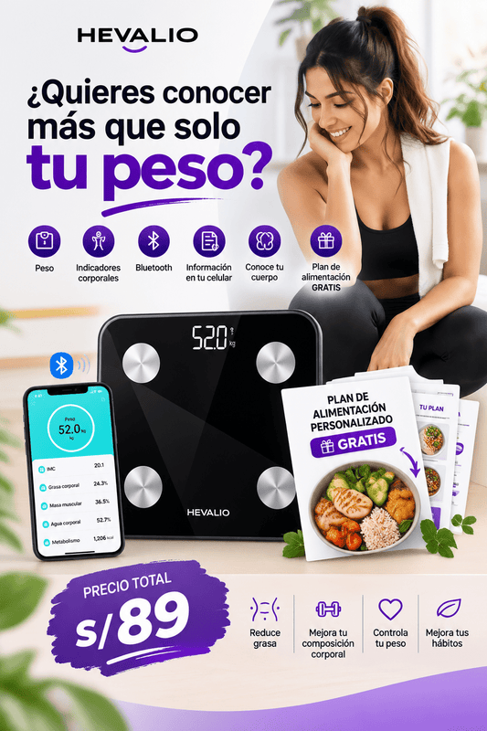 Balanza + Plan de Alimentación Personalizado.